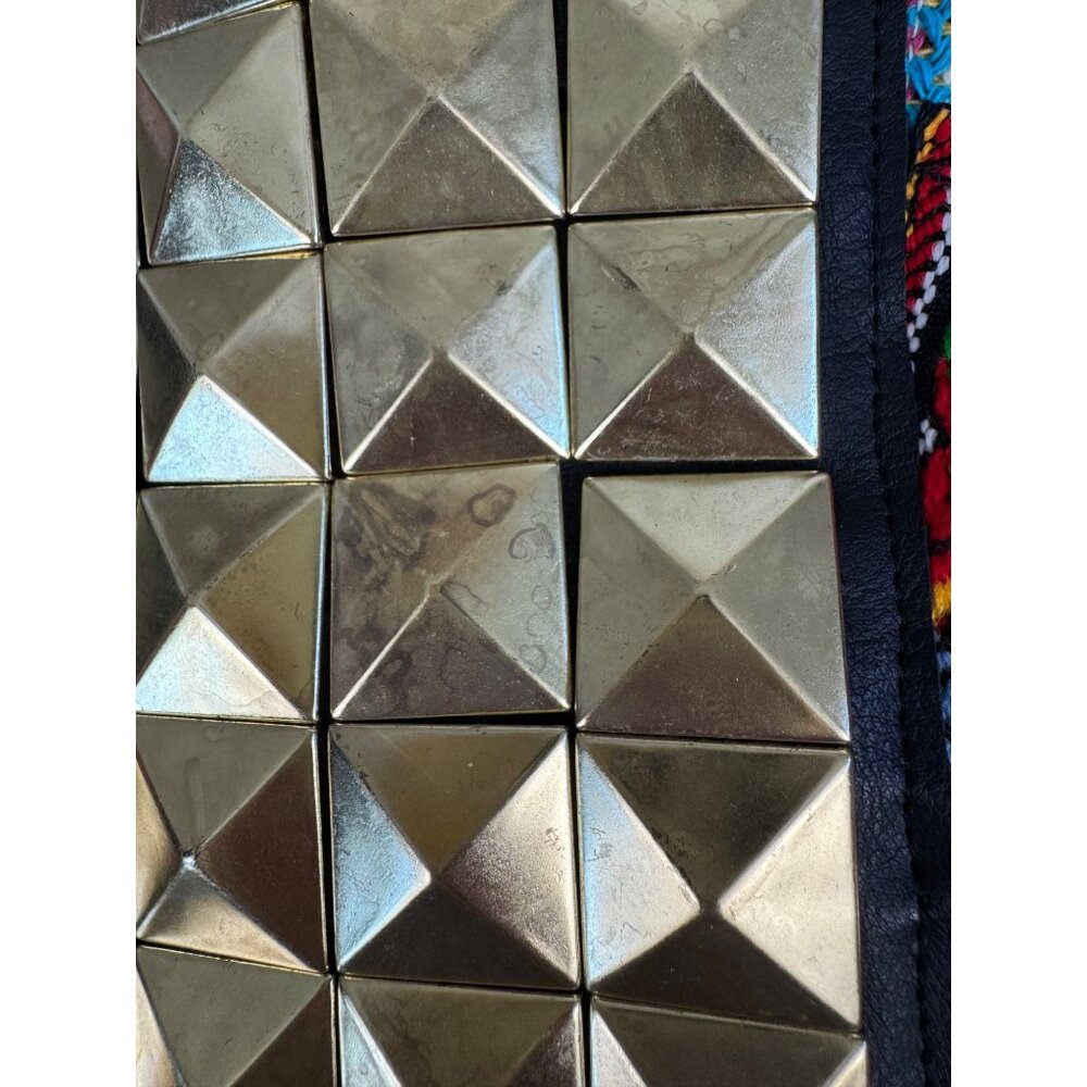 True Religion Womens M Denim CollarJacket Camden Blue Accent Embroidered - Picture 16 of 16